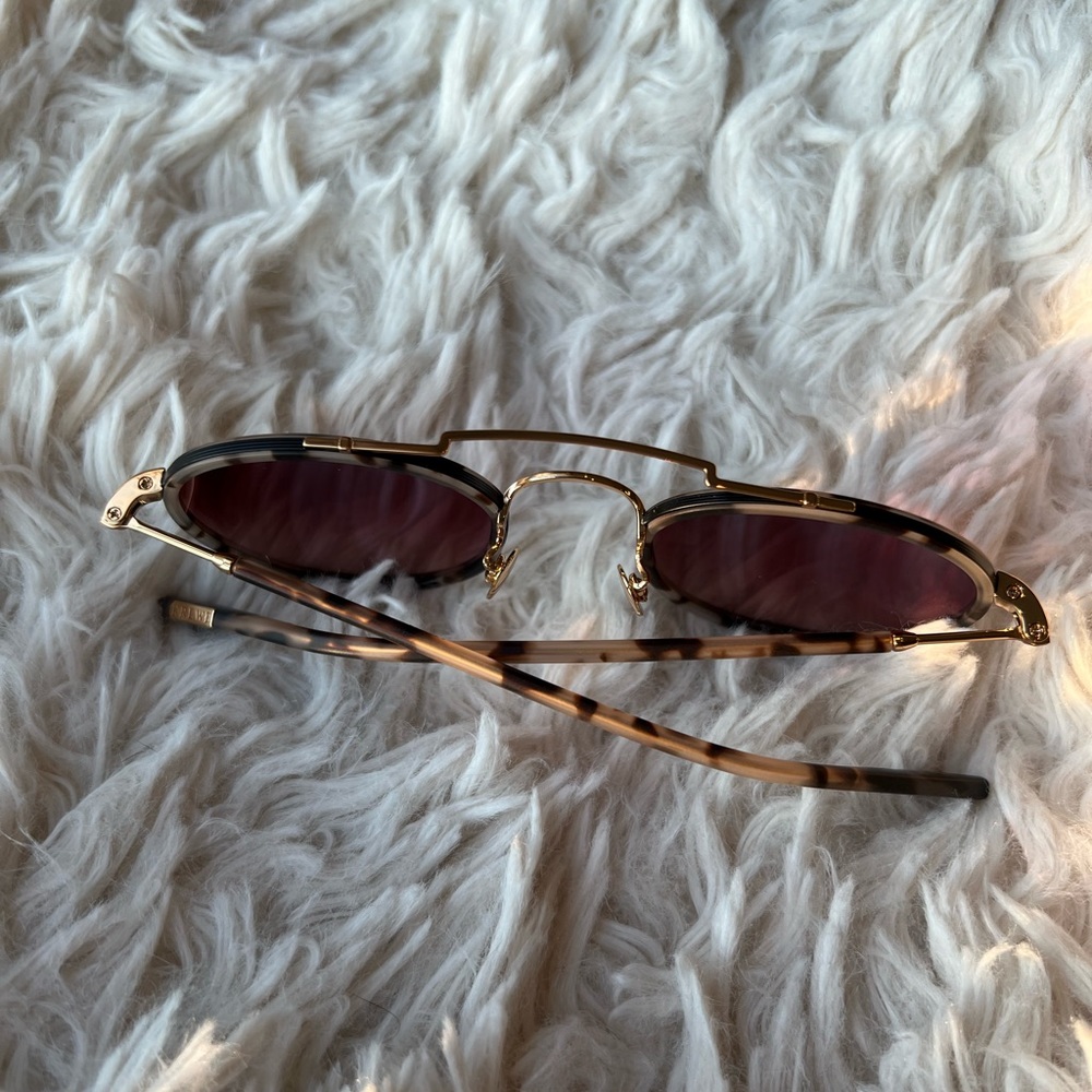 NWT. KREWE PORTER | 24K TITANIUM + MATTE BLACK + MATTE SUNDAY TORTOISE MIRRORED - Picture 14 of 16